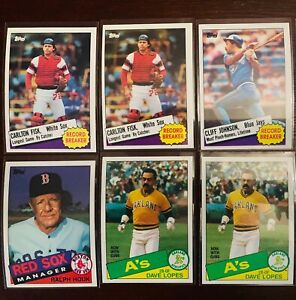 1985 topps baseball cards you pick complete your set 1-250