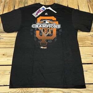 San Francisco Giants T-Shirt 2012 National League Champions MLB Majestic Mens L - Picture 1 of 6