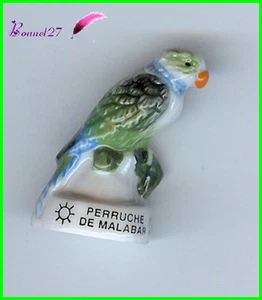 Feve de collection Oiseau Bird Edition Atlas " La Perruche de Malabar " #F28 - Imagen 1 de 1