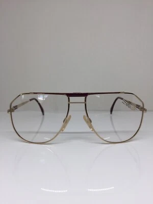 Nuevas Gafas Vintage Silhouette M 7065 7065/23 C. 4134 Dorado con Borgoña 59mm Foto 1 de 4