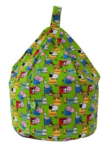Bolsa de frijoles de algodón granero yarda animales de granja talla infantil por frijol perezoso - Imagen 1 de 1