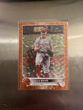 2022 Topps Update Lucas Sims #US161 Orange Foil Parallel /299 Reds