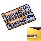Do Not Touch Car Sticker Warning Sign Waterproof PVC Personalized Cars St-~- QO