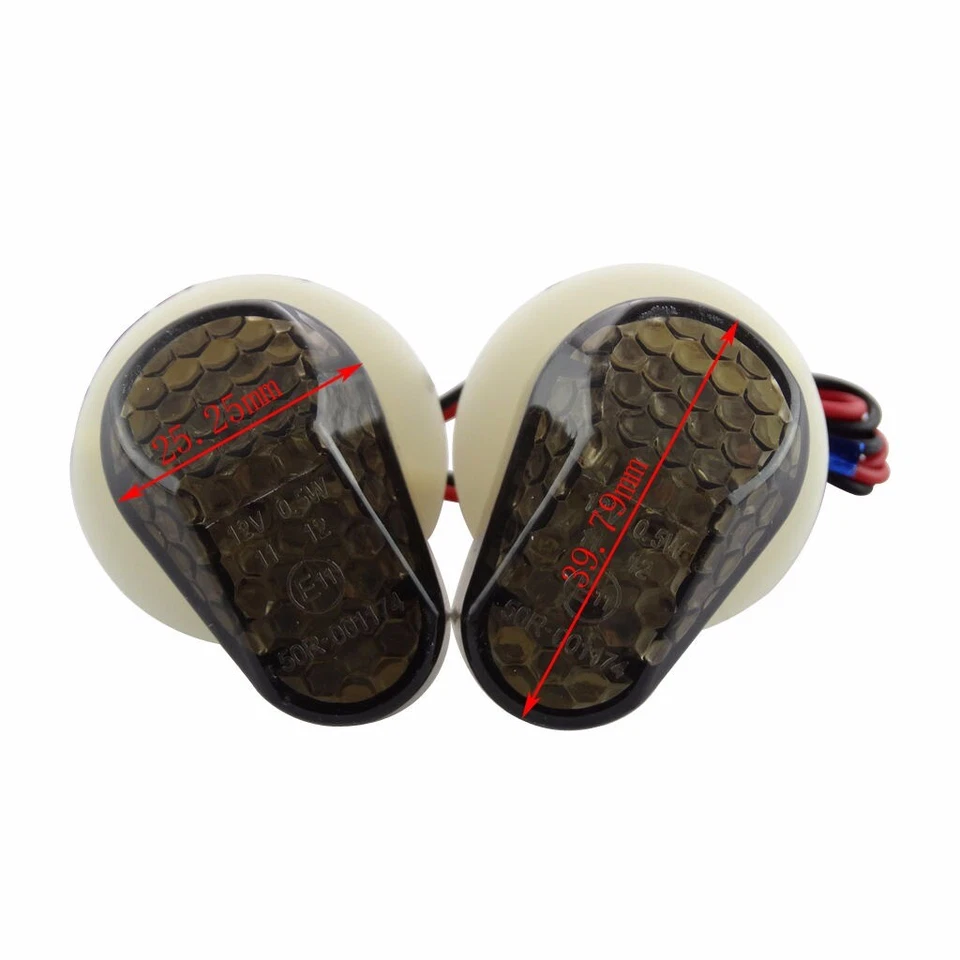 Indicador de luz de señal de giro LED de montaje empotrado para Yamaha YZF-R1R3 R6 YZF-R25 SR400 Foto 1 de 4