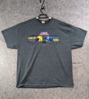 Air Force Reserve Celebration Bowl T-Shirt Men 2XL Gray Alcorn State NC A&T 2015 - Image 1 of 4