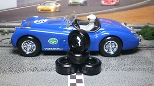 URETHANE SLOT CAR TIRES 2pr PGT-21093 fit Porsche Jaguar Corvette Cobra - Picture 1 of 1