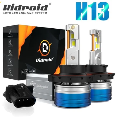 For Dodge Challenger 2009-2014 6500K White LED Headlights Hi/Lo Light Bulbs KIT - Image 1 of 4