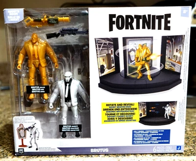 FORTNITE - SET DE COLECCIONISTA ORO BRUTUS & BRUTUS (Fantasma) SALA DE AGENTES *Raro Abovedado Foto 1 de 4