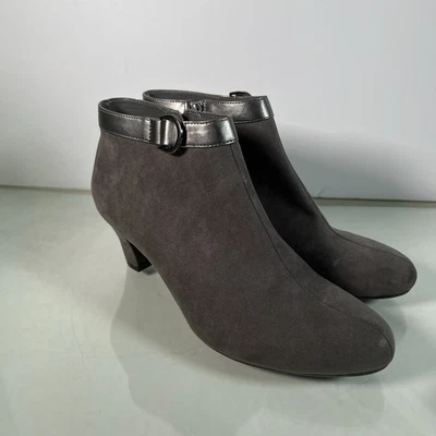 Botas de tornozelo femininas AEROSOLES A2 Shore Enough SIzE 9.5 cinza conforto - Imagem 1 de 4