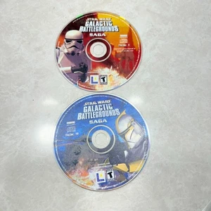 Jeu CD-ROM 2 disques Star Wars Galactic Battlegrounds Saga (PC, 2002) - Photo 1/3