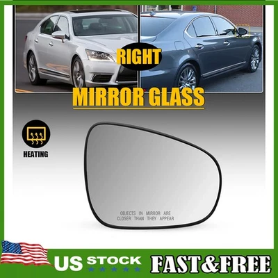 Espejo retrovisor térmico de vidrio lado del pasajero para Lexus LS460 CT200h ES350 LS600h ES300h EE. UU. Foto 1 de 4