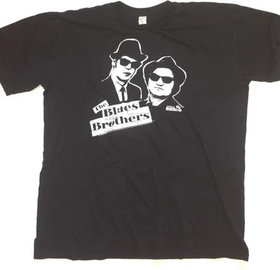 Camiseta Negra Manga Corta Película Retro The Blues Brothers, 2XL Foto 1 de 4
