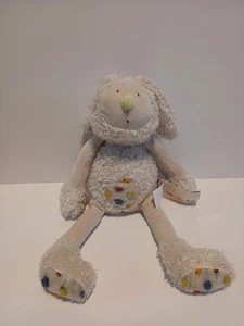 Moulin Roty Plush Bunny With Polka Dots Doll Les Zazous Collection with Tag - Picture 1 of 8