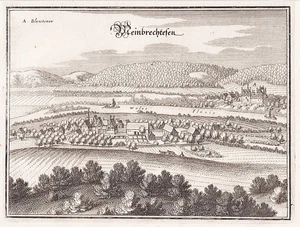 Meinbrexen Lauenförde LK Holzminden Niedersachsen Kupferstich Merian 1650. - Bild 1 von 1
