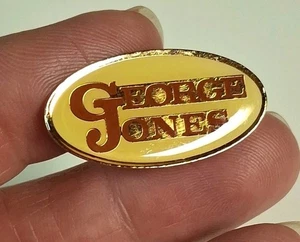 George Jones Música Country/Concierto/Espectáculo Memorabilia Sombrero Ovalado Chaqueta Solapa Prendedor - Imagen 1 de 9