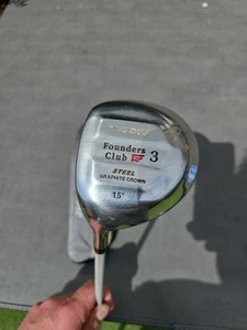 Founders Club ' The Judge' 15 Degree 3 Wood Regular Left Handed With Cover - Picture 1 of 6