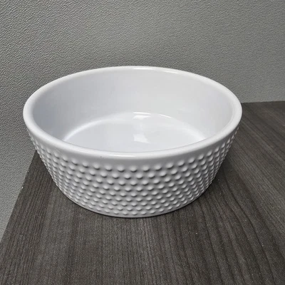 Botas y cebada, gres, antideslizante, blanco, 7" de diámetro, cuenco para perro/gato mascota Foto 1 de 4