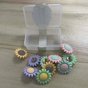 10pcs mini Sunflower theme Push Pins,Thumbtack,home decoration,photo wall - Picture 1 of 1