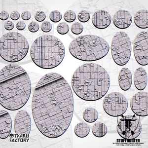 Ruined Palace Designed Structured Bases Round Oval For Tabletop Wargaming - Picture 1 of 5