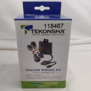 NUEVO Conector de cableado de remolque plano de 4 vías extremo vehículo Tekonha 118467 - Imagen 1 de 6
