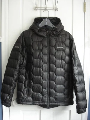 WOMENS MARMOT AMA DABLAM DOWN JACKET PUFFER 800 FILL DOUBLE ZIP!BLACK XL EXCLNT! - Image 1 of 4