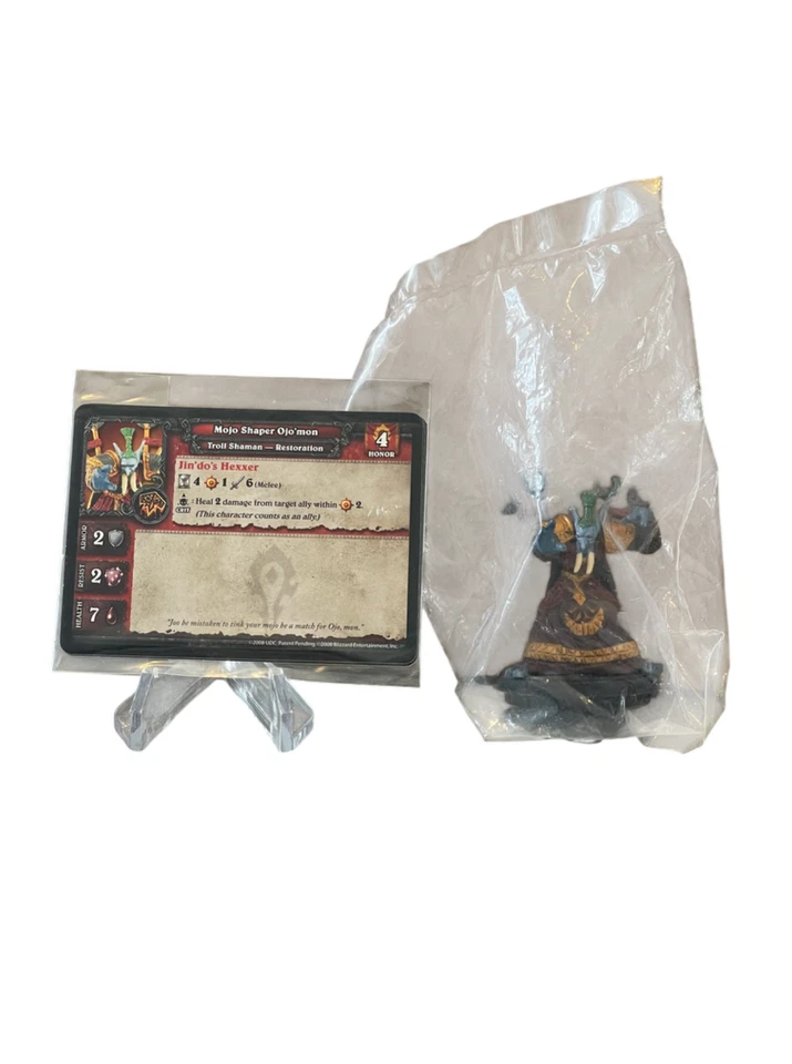World of Warcraft Miniaturas Mojo Shaper Ojo'mon Figura con Juego de Núcleo de Cartas Foto 1 de 1
