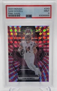 2023 Mosaic Football Sam Howell #243 FOTL Pink Swirl /11 PSA 9 Pop 1 Commanders - Bild 1 von 2