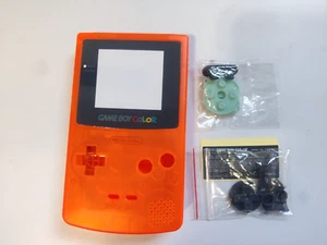 Clear Orange Replacement Housing Shell with Screen for Nintendo Game Boy Color - Picture 1 of 5