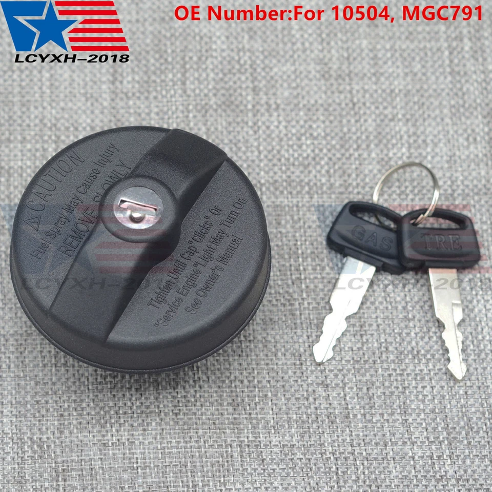 LOCKING Gas Cap For Fuel Tank With Keys MGC791 FORD F150 F250 F250 F350 F450 USA - Image 1 of 4