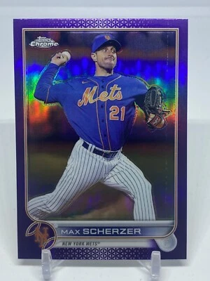 2022 Chrome Update purple refractor singles *Free Shipping* - Image 1 of 2
