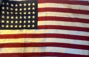 "Bandera americana vintage de Estados Unidos 48 estrellas y rayas 57"" X 36""" - Imagen 1 de 6