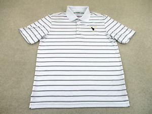 Adidas Polo Shirt Adult Medium White Golfing Golf Lightweight Rugby Mens A43*