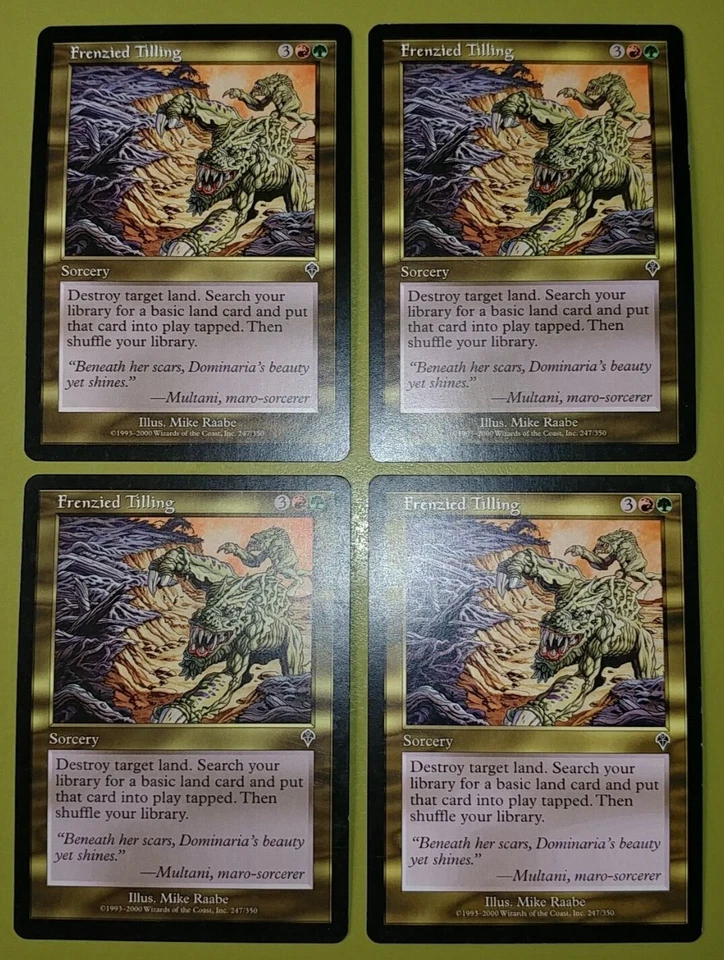 Frenzied Tilling x4 Invasion 4x Playset Magic the Gathering MTG - Image 1 of 1