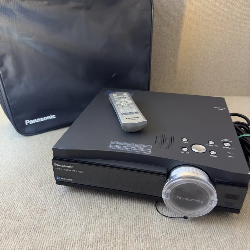 Panasonic LCD Projector PT-L300U W/ Remote /Case 960X540 GR8 Condition Tested - Image 1 of 4
