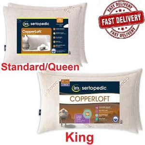Sertapedic Copperloft Bed Pillow, Standard/Queen - King Sizes - Picture 1 of 16