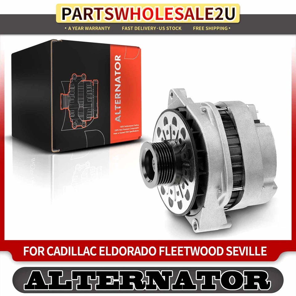 Alternador para Cadillac 60 Special DeVille Eldorado V8 4.9L 140A 12V CW 6 ranuras Foto 1 de 4