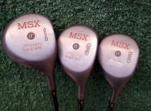 Womans Mizuno MSX Woods Set (1,3W, 5W) graphite shaft R/H Made in USA - Picture 1 of 7