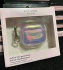 Kate Spade AirPods 3rd Gen Case w/Clip - Iridescent Color NEW In damaged Box