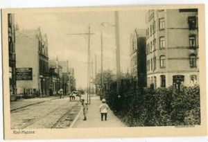 AK Kiel, Hassee,Hasseer Straße belebt um 1910 - Picture 1 of 2