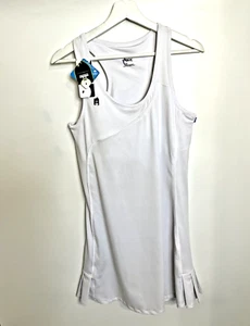 DUC Sports Womens Control Tennis Lawn Dress White Large UV Protection Stay Dry - Picture 1 of 8