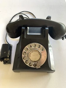 vintage black bakelite rotary phone Retro Telephone - Zdjęcie 1 z 4