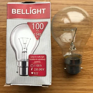 100w Watt Bayonet Light Bulbs B22 BC Cap Fit Standard Clear GLS Bulbs 230V x 10 - Picture 1 of 6