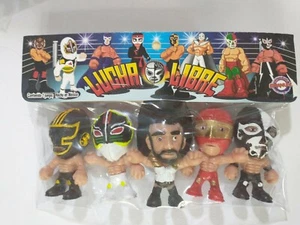 Wrestling 3" set of 5 figures, Lucha Libre Luchadores Cabezones (11) - Picture 1 of 2