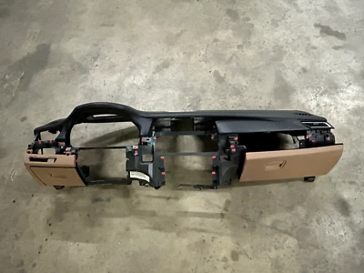 BMW F01 ALPINA B7 2011 2012 cuero tablero sillín marrón #A0.03 Foto 1 de 4