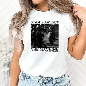 Rage Against the Machine Portland Frog Anti Fascism Adult Political T-Shirt 1 - Picture 1 of 3