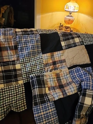 Pottery Barn Teen TWIN Quilt Comforter Cotton Patchwork 87 X 67  - Image 1 of 4