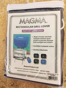 MAGMA Rectangular Grill Cover 9" x 12" Captain’s Navy A10-890CN, NOB - Imagen 1 de 2