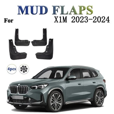 4x Front & Rear Splash Guards Mud Flaps Mudguards Black For 2023-2024 BMW X1M - Image 1 of 4