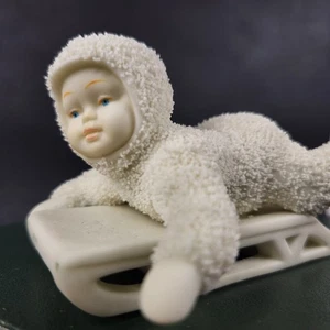 Dept 56 Hold On Tight Snowbabies 79561 Box 1986 Retired In 1999 - Picture 1 of 10