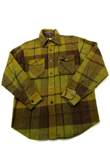 VTG CPO By Campus Shirt Mens Medium Flannel Wool Blend Pockets Outdoor - Picture 1 of 9